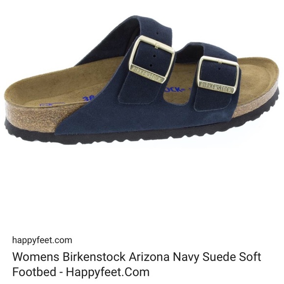 ISO BIRKENSTOCK METTALIC COPPER/NAVY SUEDE Size 36 - Picture 4 of 4
